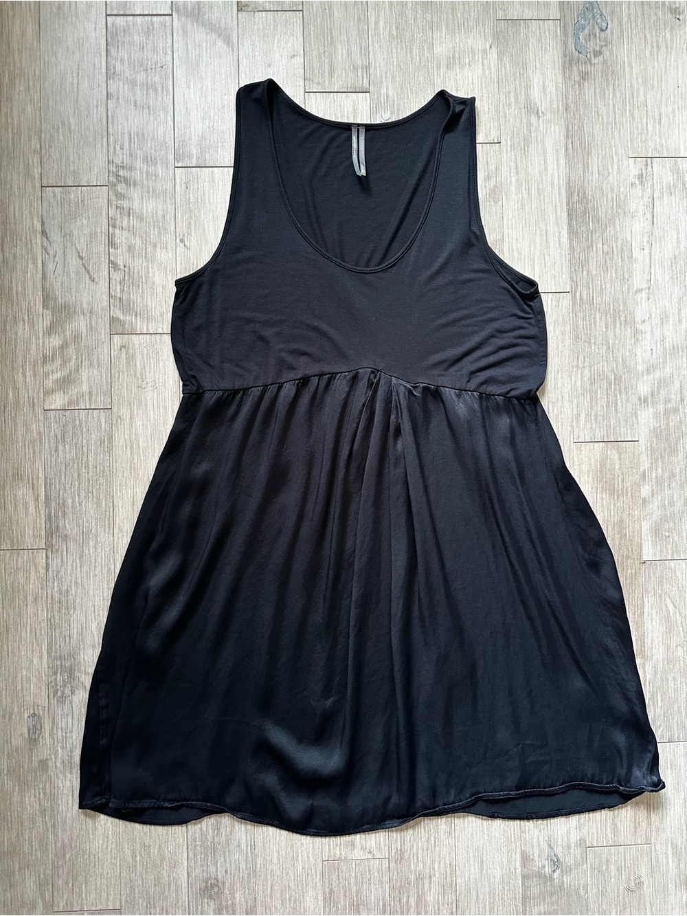 Anthropologie Black Sleeveless Mini Dress Size Large